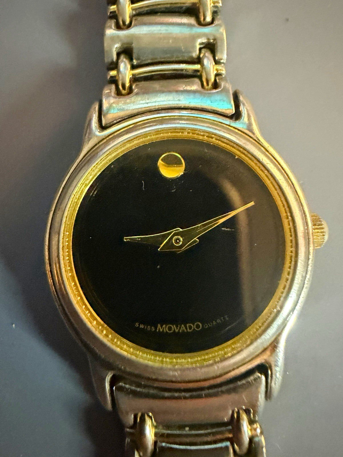 Movado Museum Women’s Swiss Made Quartz Black Dial Stainless Steel Watch